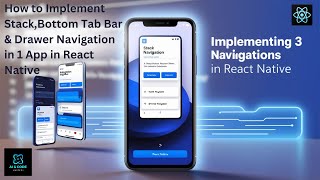React Native Navigation How to Implement React Native All 3 Navigation in 1 App reactnative viral [upl. by Esirec]
