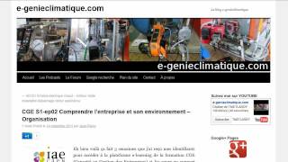 CGE S1ep02 Comprendre lentreprise et son environnement  Organisation [upl. by Halueb986]