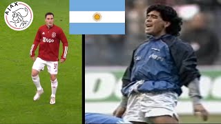 Argentinier TAGLIAFICO von AJAX geht VIRAL HULDIGUNG an MARADONAs LIFE IS LIFE WARMUP [upl. by Chew]