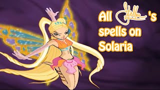 Winx Club  All Stellas spells on Solaria☀️ [upl. by Haugen74]