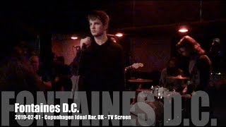 Fontaines DC  TV Screen  20190201  Copenhagen Ideal Bar DK [upl. by Anialeh]