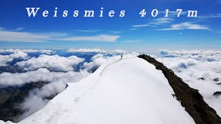 Weissmies Überschreitung 4017m  Tagestour  Wallis [upl. by Yelrahc335]