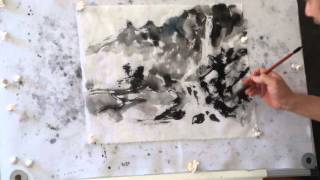 Lesson 47 How to do Waterfall in Chinese Brush Painting with Henry LiTrailer [upl. by Repohtsirhc620]