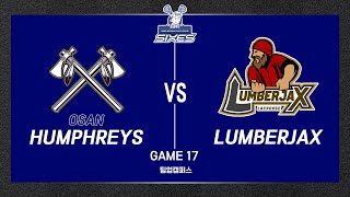 서비푸드배 2024 KNSL 남자부 5일차 17경기 OsnaHumphreys vs Lumberjax [upl. by Venu]