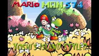 DKC2 Stickerbrush Symphony Yoshis Island Remix [upl. by Adigirb]