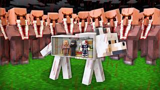 Scary Villagers Apocalypse VS Doomsday Bunker in DOG Minecraft [upl. by Tehr]