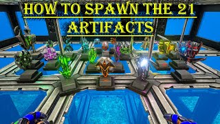 Ark Survival how to spawn in all 21 Artifacts 2020 [upl. by Claiborne910]