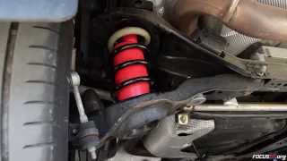 How to Install Air Lift air bags into a Focus STs rear suspension [upl. by Marolda]