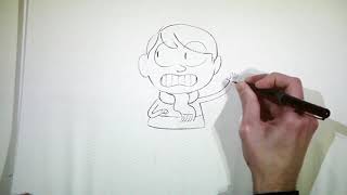 Luke Pearson drawing Hilda [upl. by Sanborn598]