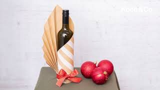 How to do our festive wine bottle wrap [upl. by Bidget]