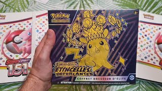 Unboxing ETB Pokemon Etincelles Déferlantes No Talking [upl. by Ritchie]