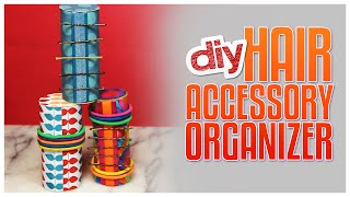 DIY Hair Accessories Organizer Made From Paper Rolls  Do It Gurl [upl. by Akenom]