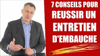 7 Conseils pour réussir un entretien dembauche secrets dun coach emploi [upl. by Pierpont]