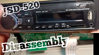 Autoradio JSD520 1DIN ISO  disassembly [upl. by Adlen]