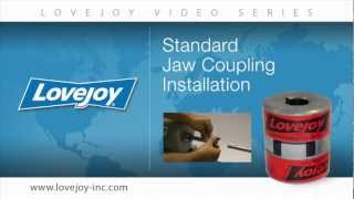 Lovejoy Standard Jaw Coupling Installation Video [upl. by Hammock]