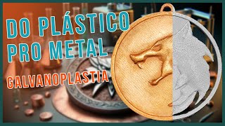 Impressão 3D De Metal Como Fazer Galvanoplastia em impressão 3D [upl. by Odidnac]