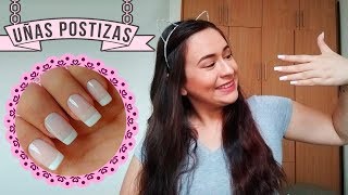 Como Poner Uñas Postizas  Fácil y En Casa [upl. by Janet]