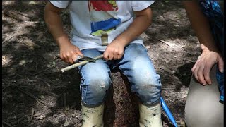 Basic Whittling and Knives with Young Children  The Outdoor Teacher [upl. by Horowitz]