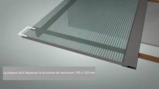 Tutoriel dinstallation plaque de polycarbonate multiparois avec un profilé de jonction H [upl. by Alano]