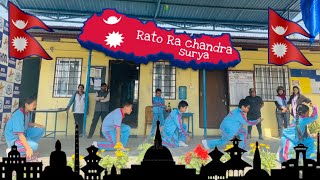 Rato Ra Chandra Surya  Jungi Nishan  ll Performance by Apex Academy School ll Class5 [upl. by Sukramed]