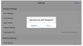 Syncing Accordance Mobile with Dropbox [upl. by Evonne]