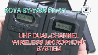 Boya BYWM8 ProK1 Wireless Microphone System  Unboxing  lowcost solution [upl. by Lesser972]