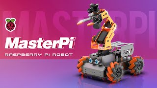 MasterPi AI Vision Robot Arm with Mecanum Wheels Car Raspberry Pi Open Source [upl. by Eilesor]