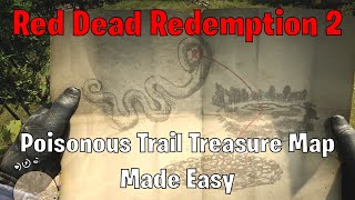 Poisonous Trail Treasure Location Made Easy  Red Dead Redemption 2 [upl. by Rodl]