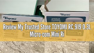 Review My Trusted Store TOYOMI RC 919 03L Microcom Mini Rice Cooker Nonstick pot 12pax [upl. by Tomi]