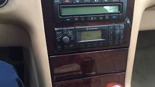 2001 Mercedes E Class W210 Voice Recognition System RadioPhone Short Demo [upl. by Kathrine]