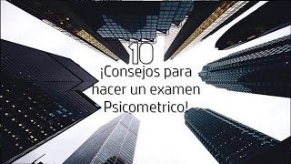 10 consejos para hacer un examen psicometrico [upl. by Crotty]