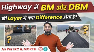 Highway में BM amp DBM की Layer में क्या Difference होता है Difference Between BM amp DBM as Per Morth [upl. by Adnawyt]