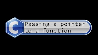 C programmer passing values to a function via a pointer [upl. by Eelsha]