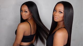 NO LACE FRONT FOR ME EASY V Part Wig In Less Than 5Minutes [upl. by Hairym3]