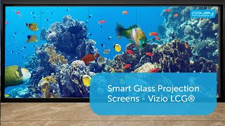 Smart Glass Projection Screens  Vizio LCG® [upl. by Alethia124]