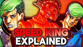 Speed King EXPLAINED  Stand Analysis JoJolion [upl. by Nnalyrehc]