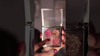 BEST HOLIDAY GLITTER EYESHADOWS  NABLA COSMETICS RUBY LIGHTS PALETTE [upl. by Nailimixam]