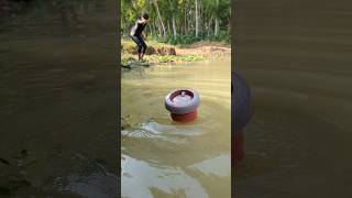 Amazing Very Easy Making Pond Pot Fish Trapfishtraphookfishingshorts [upl. by Scornik]