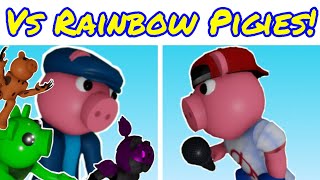 FNF Vs Rainbow Pigies Mod Showcase  Roblox Piggy Animation Mod [upl. by Barabas]