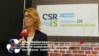 Salone Csr Dellarosa Crédit Agricole Italia “Banche accompagnano alla transizione” [upl. by Ocsirf]