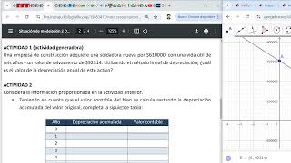 Situación de modelación Depreciación [upl. by Neellok]