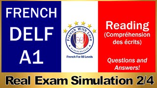 DELF A1 FRENCH READING EXAM Preparation  Practice amp Enhance French Reading and Listening Skills [upl. by Eirollam]