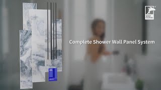 Bathroom Shower SPC Wall Panel System  STEP GUARD Floors amp Walls [upl. by Alracal]