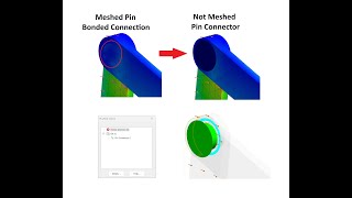 SolidWorks Simulations Bonded vs Contact vs Free Interactions Connectors PinBolt Check [upl. by Garibold]