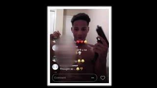 Teen accidentally shoots himself while on Instagram Mother reacts [upl. by Musihc]