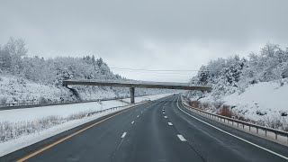 Fultonville New York To Belmont New York Winter I90 East I88 I86 EastWest I81 North [upl. by Geldens]