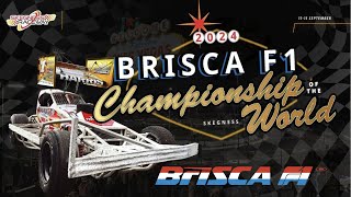 2024 BriSCA F1 Stock Car Championship of the World Skegvegas 13th 14th 15th September [upl. by Airetal]