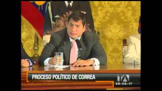 Este ha sido el proceso político de Rafael Correa desde su primer triunfo electoral [upl. by Oina]