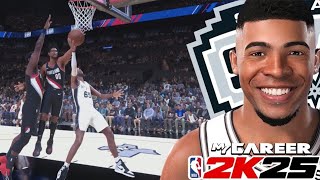 NBA 2K25 MY CAREER 6  BIG 🔑 GAME AGAINST THE BLAZERS [upl. by Wester]