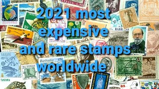 2021 most expensive and rare stamps worldwide value and catalog number p2 [upl. by Taryn]